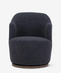 Lulu And Georgia Margie Swivel Chair Curved + Rounded
