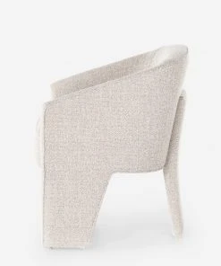 Lulu And Georgia Bouclé + Textural Fabric Meryl Dining Chair