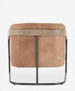 Lulu And Georgia Gianni Leather Accent Chair Curved + Rounded