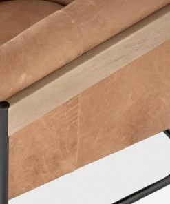 Lulu And Georgia Gianni Leather Accent Chair Curved + Rounded