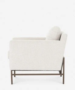 Lulu And Georgia Bouclé + Textural Fabric Kass Accent Chair