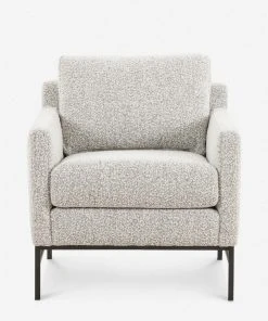 Lulu And Georgia Bouclé + Textural Fabric Kass Accent Chair