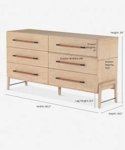 Lulu And Georgia Avalon Wide 6-Drawer Dresser 13 Lulu And Georgia Avalon Wide 6-Drawer Dresser