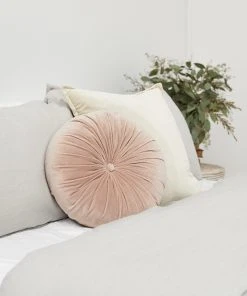 Lulu And Georgia Monroe Velvet Round Pillow Curved + Rounded 40 Lulu And Georgia Monroe Velvet Round Pillow Curved + Rounded