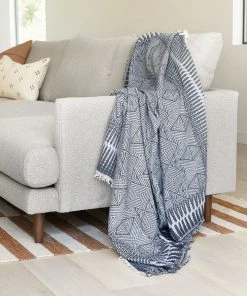 Lulu And Georgia Giana Throw, Blue