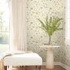 Lulu And Georgia Earth Tones Rylee + Cru Garden Birds Wallpaper