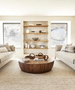 Lulu And Georgia Curved + Rounded Arteriors Jacob Round Coffee Table