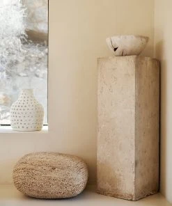 Lulu And Georgia Palma Jute Floor Pillow Earth Tones