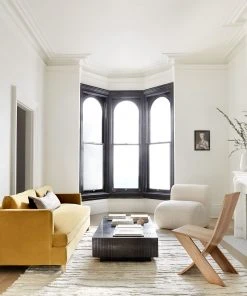 Lulu And Georgia Renzo Accent Chair Bouclé + Textural Fabric