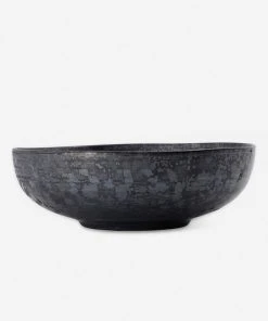 Lulu And Georgia Weilan Low Serving Bowl, Black/Brown 12 Lulu And Georgia Weilan Low Serving Bowl, Black/Brown