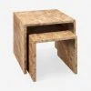 Lulu And Georgia Furniture Raisa Burl Wood Nesting Side Tables (Set Of 2) 2 Lulu And Georgia Furniture Raisa Burl Wood Nesting Side Tables (Set Of 2)