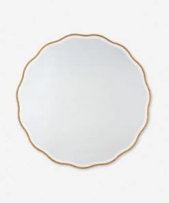 Lulu And Georgia Regina Andrew Candice Round Mirror Curved + Rounded