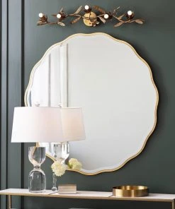 Lulu And Georgia Regina Andrew Candice Round Mirror Curved + Rounded