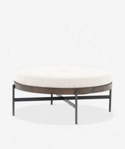 Lulu And Georgia Emile Round Ottoman 16 Lulu And Georgia Emile Round Ottoman