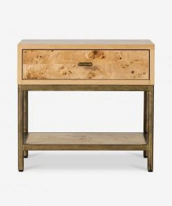 Lulu And Georgia Lorca Burl Wood Side Table