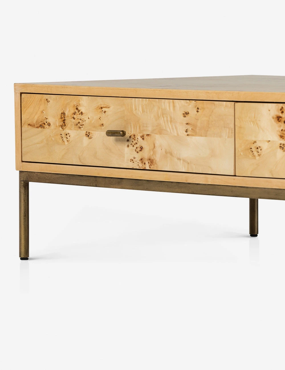 228771-001_DET_7.jpg Lulu And Georgia Lorca Burl Wood Coffee Table New