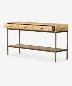 Lulu And Georgia Lorca Burl Wood Console Table New 16 Lulu And Georgia Lorca Burl Wood Console Table New