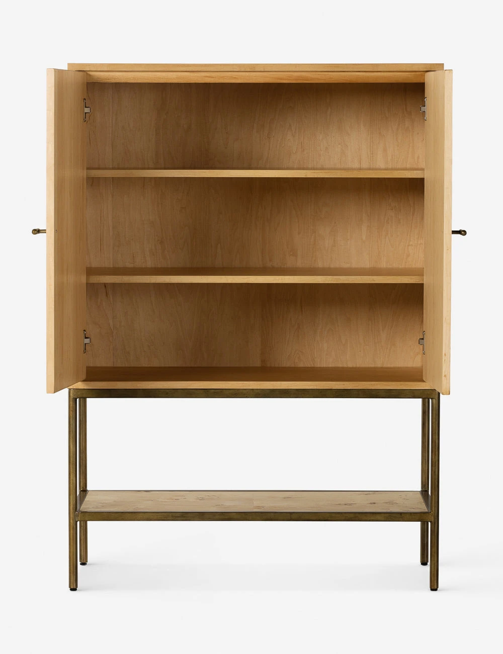 230381-002_OPN_1.jpg Lulu And Georgia Lorca Burl Wood Cabinet New