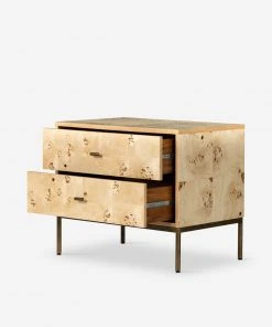 Lulu And Georgia New Lorca Burl Wood Nightstand
