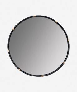 Lulu And Georgia Adaline Round Mirror Earth Tones