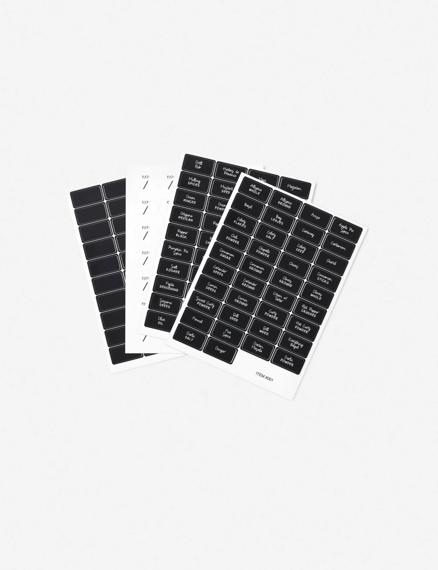 Lulu And Georgia Organizing + Cleaning Spice Label Set (Set Of 4 Sheets) By NEAT Method 4 Lulu And Georgia Organizing + Cleaning Spice Label Set (Set Of 4 Sheets) By NEAT Method