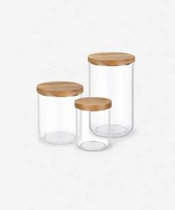 Lulu And Georgia Glass Jars (Set Of 3) By NEAT Method 12 Lulu And Georgia Glass Jars (Set Of 3) By NEAT Method