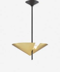 Lulu And Georgia Nari Pendant Light, Aged Brass Lighting