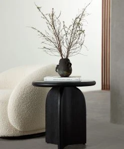 Lulu And Georgia Ada Round Side Table, Black