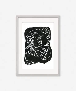 Lulu And Georgia 'Hold' Print By Adrian Brandon Walls