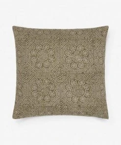 Lulu And Georgia Mossy Greens Alaina Pillow 24 Lulu And Georgia Mossy Greens Alaina Pillow