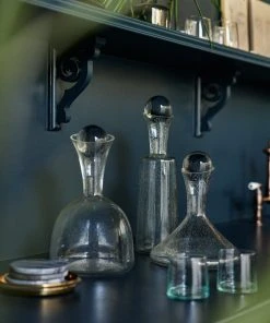 Lulu And Georgia Gillmore Decanters (Set Of 3) By Arteriors Curved + Rounded