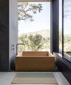 Lulu And Georgia New Bolé Road Textiles Karo Bath Mat, Sable