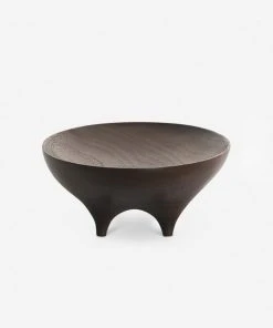 Lulu And Georgia Black Walnut Oval Footed Vessel By Namu Home Goods 5 Lulu And Georgia Black Walnut Oval Footed Vessel By Namu Home Goods