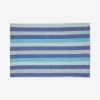 Lulu And Georgia New Bolé Road Textiles Turkana Bath Mat, Azure