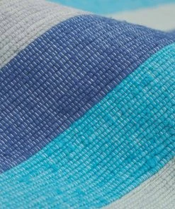 Lulu And Georgia New Bolé Road Textiles Turkana Bath Mat, Azure