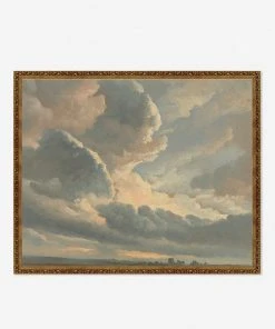 Lulu And Georgia'Study Of Clouds With A Sunset Near Rome' Wall Art By Simon Alexandre Clement Denis