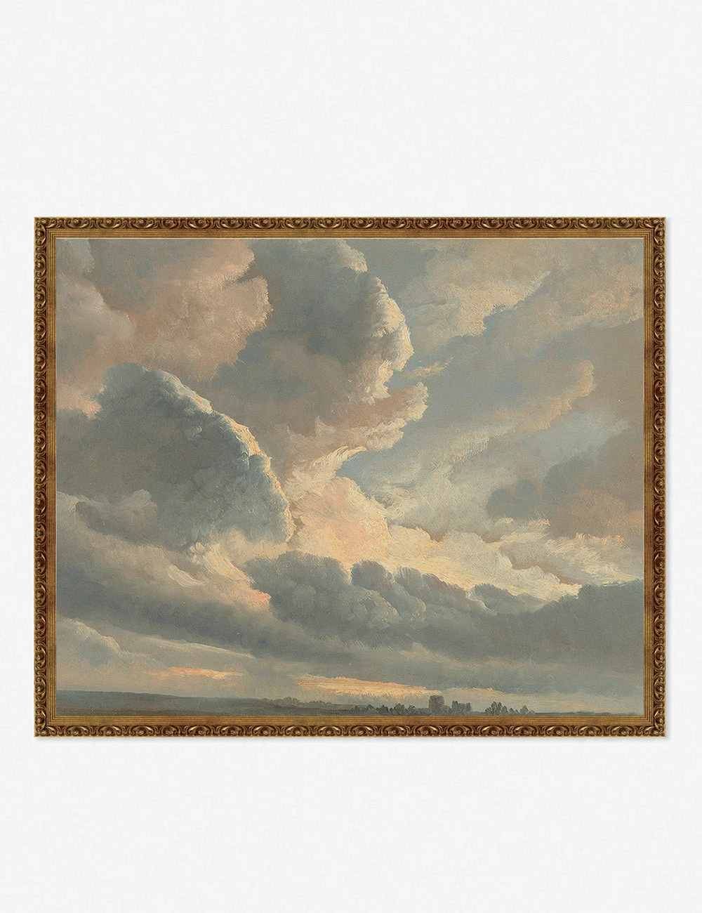 Lulu And Georgia 'Study Of Clouds With A Sunset Near Rome' Wall Art By Simon Alexandre Clement Denis 3 Lulu And Georgia 'Study Of Clouds With A Sunset Near Rome' Wall Art By Simon Alexandre Clement Denis