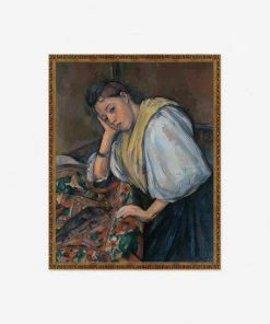 Lulu And Georgia 'Young Italian Woman At A Table' Wall Art By Paul Cezanne Walls 7 Lulu And Georgia 'Young Italian Woman At A Table' Wall Art By Paul Cezanne Walls