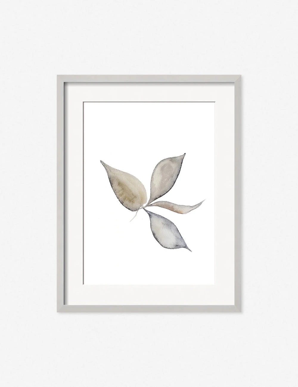CelineFadedLeavesSilverFrame.jpg Lulu And Georgia Muted Pastels 'Faded Leaves' Print By Céline Nordenhed