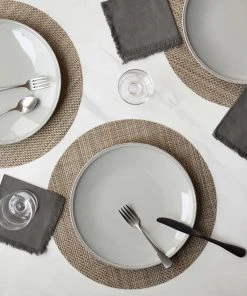Lulu And Georgia Chilewich Basketweave Round Placemat (Set Of 4)