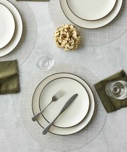 Lulu And Georgia Chilewich Basketweave Round Placemat (Set Of 4)