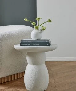 Lulu And Georgia Clouded Round Side Table By Sarah Sherman Samuel