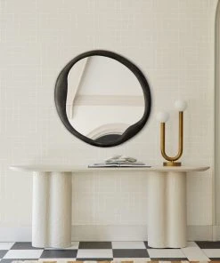 Lulu And Georgia Doreen Round Mirror Curved + Rounded