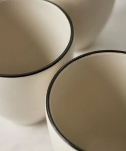 Lulu And Georgia Augusta Mugs (Set Of 6), Natural/Black By Costa Nova Artful Proportions Collection 6 Lulu And Georgia Augusta Mugs (Set Of 6), Natural/Black By Costa Nova Artful Proportions Collection