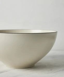 Lulu And Georgia Augusta Serving Bowl, Natural/Black By Costa Nova Artful Proportions Collection