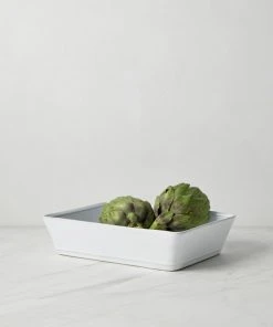 Lulu And Georgia Friso Rectangular Baker, White (10-inches) By Costa Nova