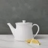 Lulu And Georgia Kitchen + Dining Friso Tea Pot, White By Costa Nova