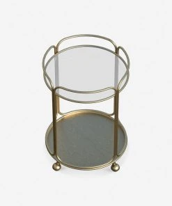 Lulu And Georgia Nathalie Round Bar Cart