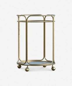 Lulu And Georgia Nathalie Round Bar Cart