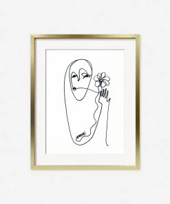 Lulu And Georgia Walls 'Flower' Print By Damienne Merlina